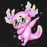 Dabbing Axolotl Ambystoma Mexicanum Mexican Walking Fish  Toddler Hoodie thumb 2