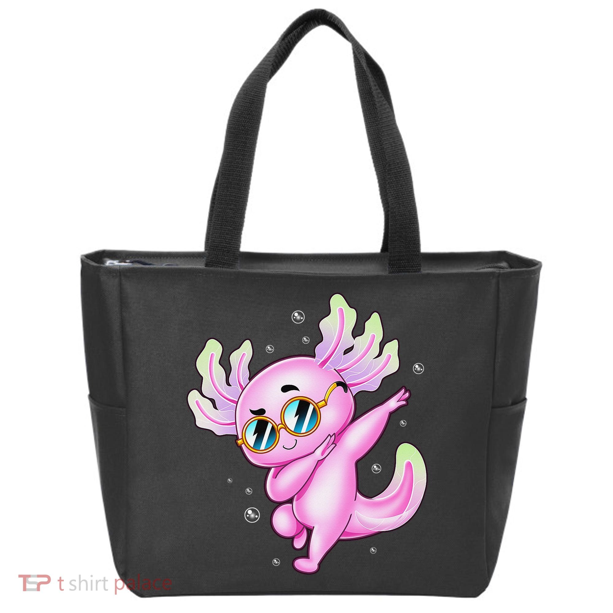 Dabbing Axolotl Ambystoma Mexicanum Mexican Walking Fish  Tote Bag