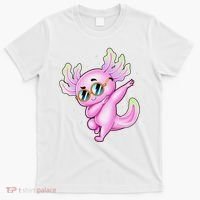 Dabbing Axolotl Ambystoma Mexicanum Mexican Walking Fish  T-Shirt thumb 0