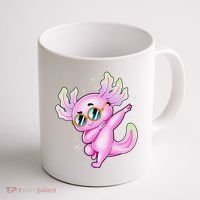 Dabbing Axolotl Ambystoma Mexicanum Mexican Walking Fish  Coffee Mug thumb 1