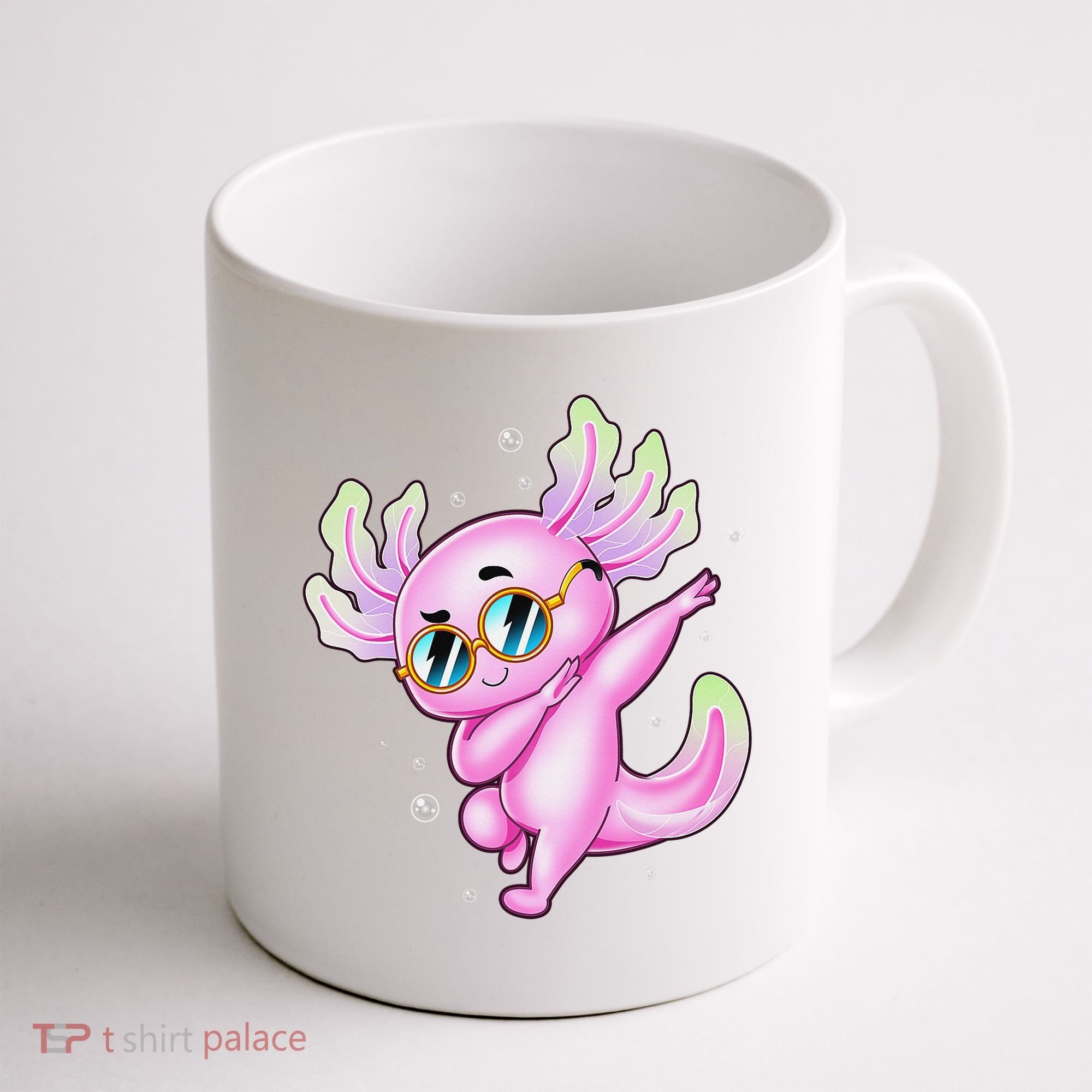 Dabbing Axolotl Ambystoma Mexicanum Mexican Walking Fish  Coffee Mug