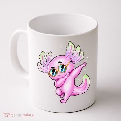 Dabbing Axolotl Ambystoma Mexicanum Mexican Walking Fish  Coffee Mug