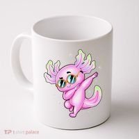 Dabbing Axolotl Ambystoma Mexicanum Mexican Walking Fish  Coffee Mug thumb 0