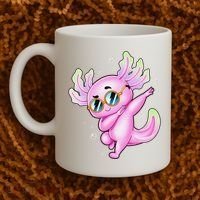 Dabbing Axolotl Ambystoma Mexicanum Mexican Walking Fish  Coffee Mug thumb 2