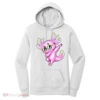 Dabbing Axolotl Ambystoma Mexicanum Mexican Walking Fish  Women's Hoodie thumb 0