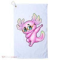 Dabbing Axolotl Ambystoma Mexicanum Mexican Walking Fish  Golf Towel thumb 0