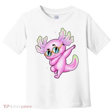 Dabbing Axolotl Ambystoma Mexicanum Mexican Walking Fish  Toddler T-Shirt