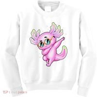 Dabbing Axolotl Ambystoma Mexicanum Mexican Walking Fish  Kids Sweatshirt thumb 0