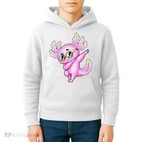 Dabbing Axolotl Ambystoma Mexicanum Mexican Walking Fish  Kids Hoodie thumb 4