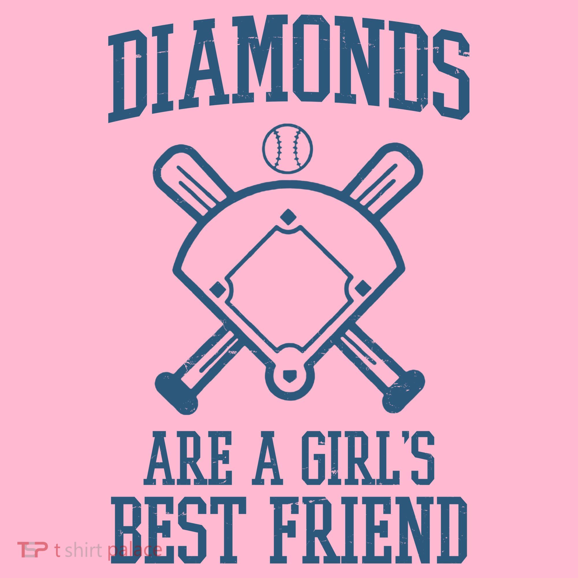 Diamonds Are A Girls Best Friend Funny Baseball Baby Bodysuit
