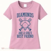 Diamonds Are A Girls Best Friend Funny Baseball Women's T-Shirt thumb 0