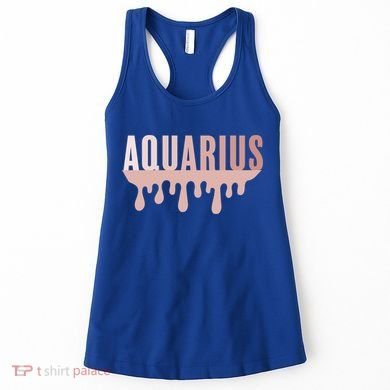Dripping Astrology Aquarius Gift Women's Tank Top