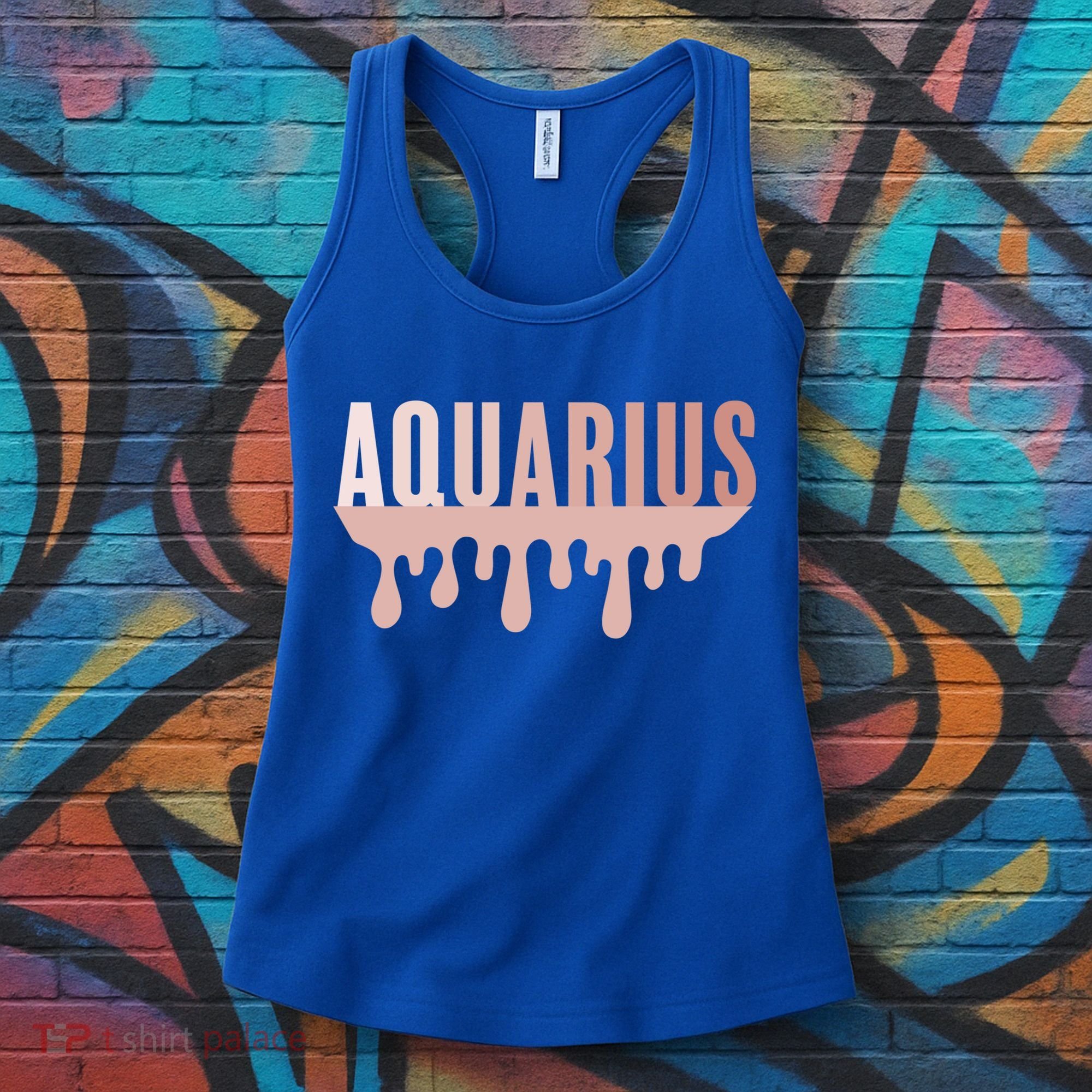 Dripping Astrology Aquarius Gift Women's Tank Top