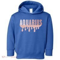 Dripping Astrology Aquarius Gift Toddler Hoodie thumb 0