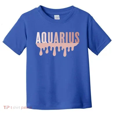Dripping Astrology Aquarius Gift Toddler T-Shirt