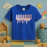 Dripping Astrology Aquarius Gift Toddler T-Shirt thumb 3