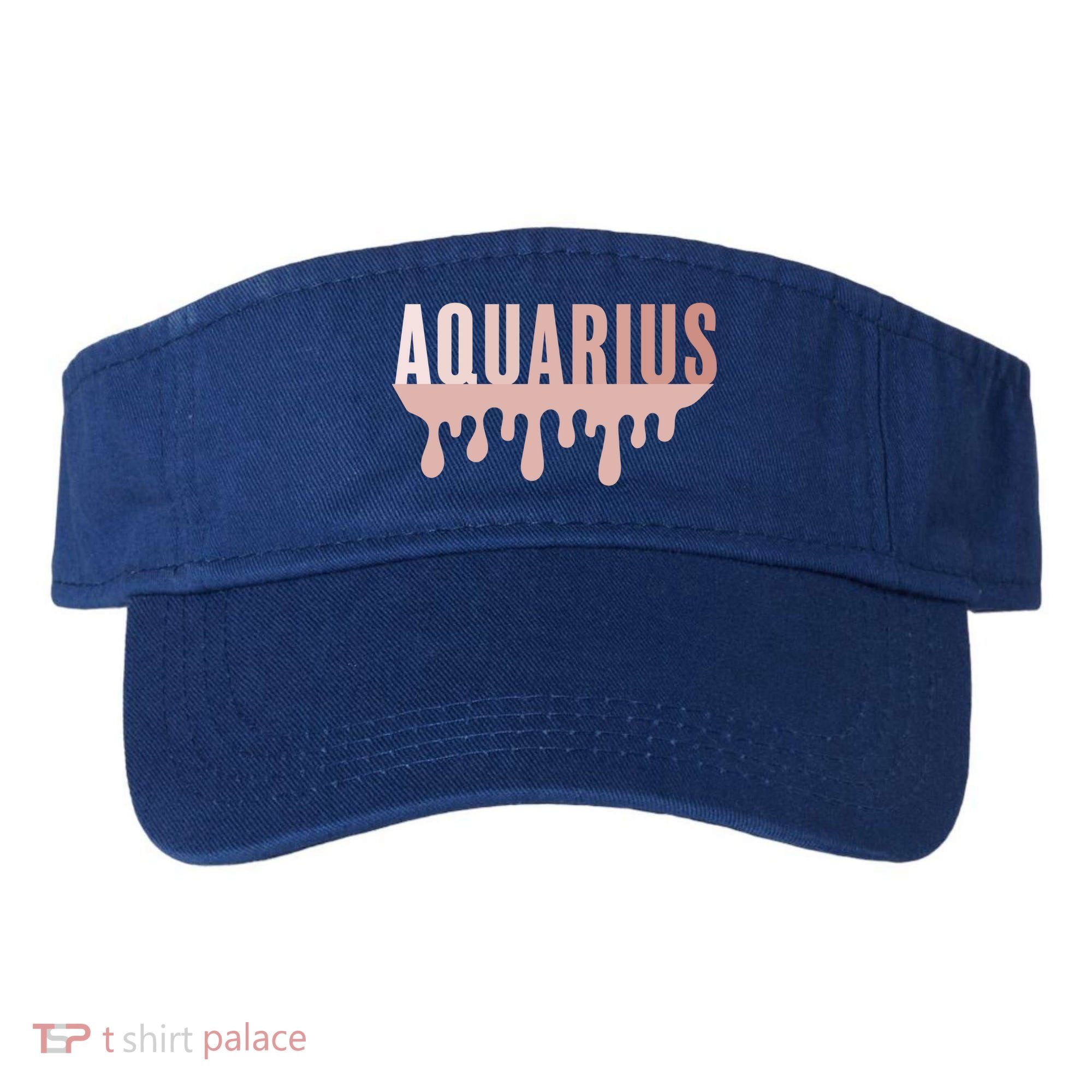 Dripping Astrology Aquarius Gift Visor