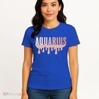 Dripping Astrology Aquarius Gift Women's T-Shirt thumb 4