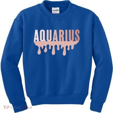 Dripping Astrology Aquarius Gift Kids Sweatshirt