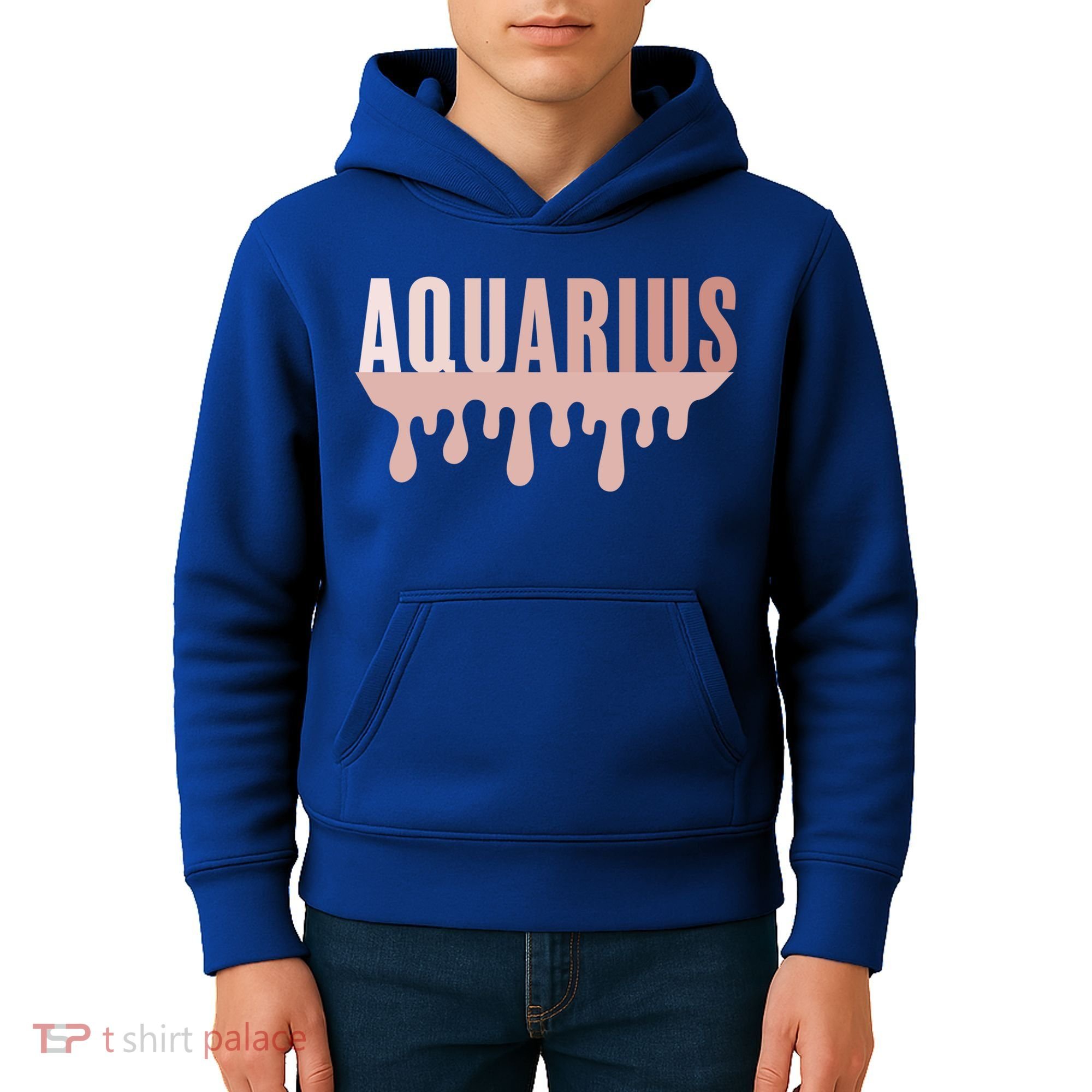 Dripping Astrology Aquarius Gift Kids Hoodie