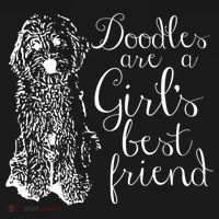 Doodles Are A Girl's Best Friend Golden Labradoodle Tshirt Long Sleeve Shirt thumb 2