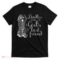 Doodles Are A Girl's Best Friend Golden Labradoodle Tshirt T-Shirt thumb 0