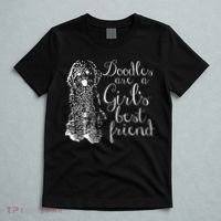 Doodles Are A Girl's Best Friend Golden Labradoodle Tshirt T-Shirt thumb 5