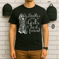 Doodles Are A Girl's Best Friend Golden Labradoodle Tshirt T-Shirt thumb 6