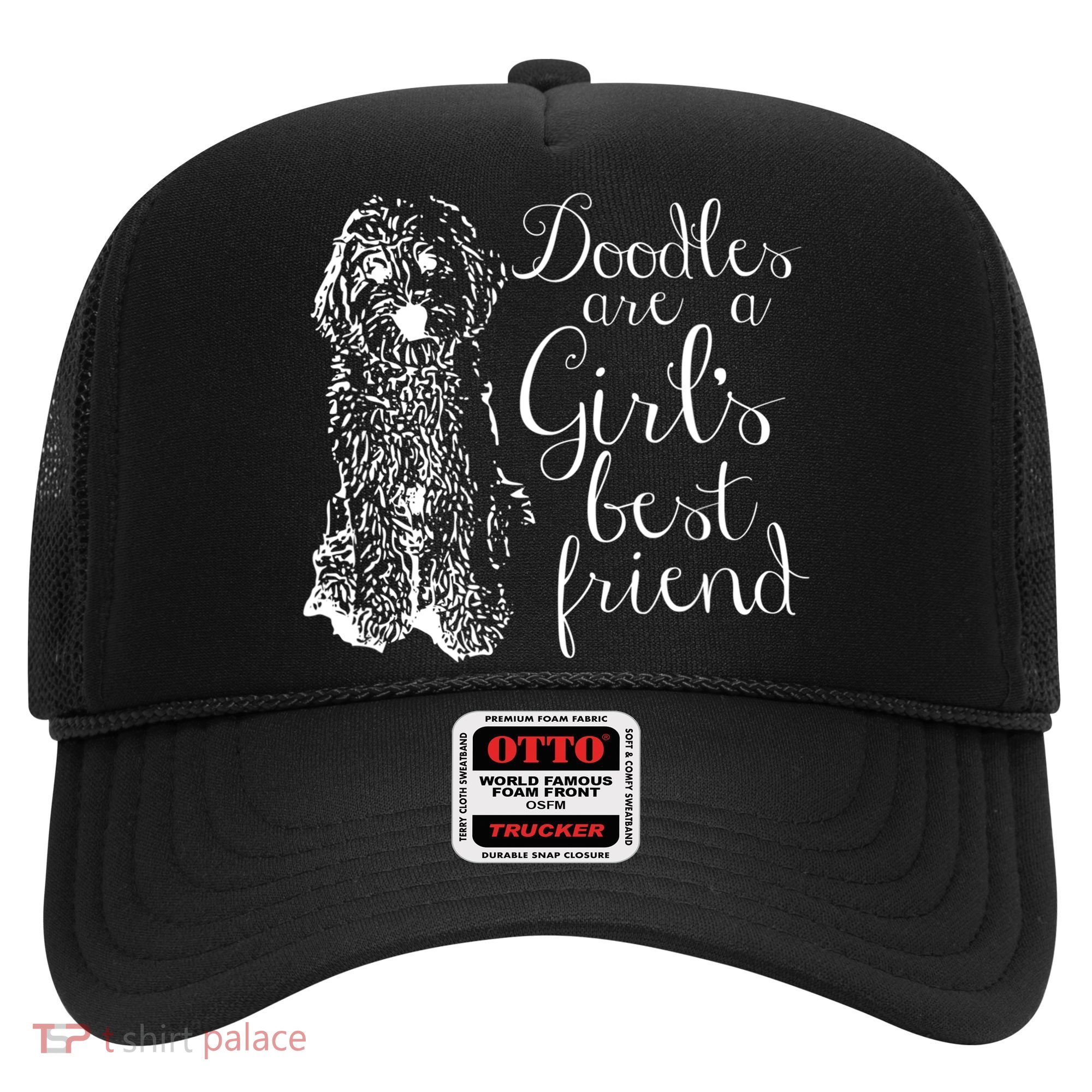 Doodles Are A Girl's Best Friend Golden Labradoodle Tshirt Hat