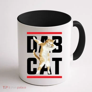Dab Cat Dabbing Coffee Mug back