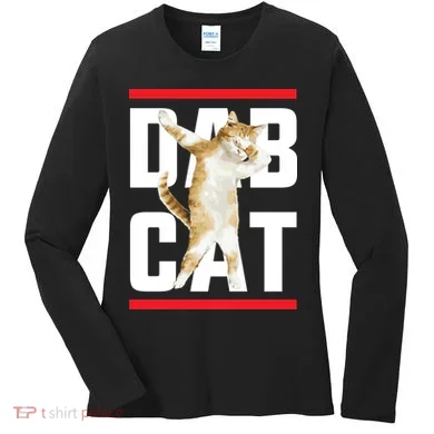 Dab Cat Dabbing Women's Long Sleeve Shirt