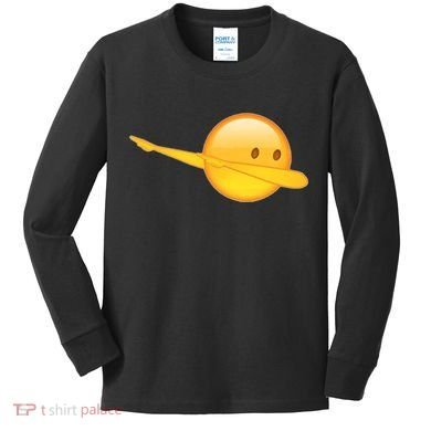 Dab Emoji Dabbing Kids Long Sleeve Shirt