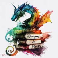 Dragons And Books Watercolor Fantasy Dragon Lover Theme T-Shirt thumb 7
