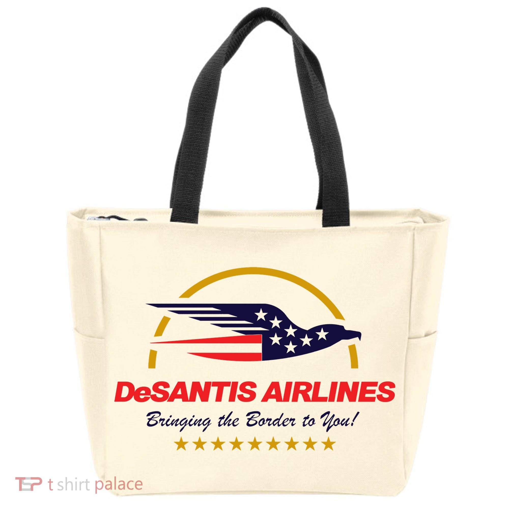 DeSantis Airlines Bringing The Border To You Funny Tote Bag
