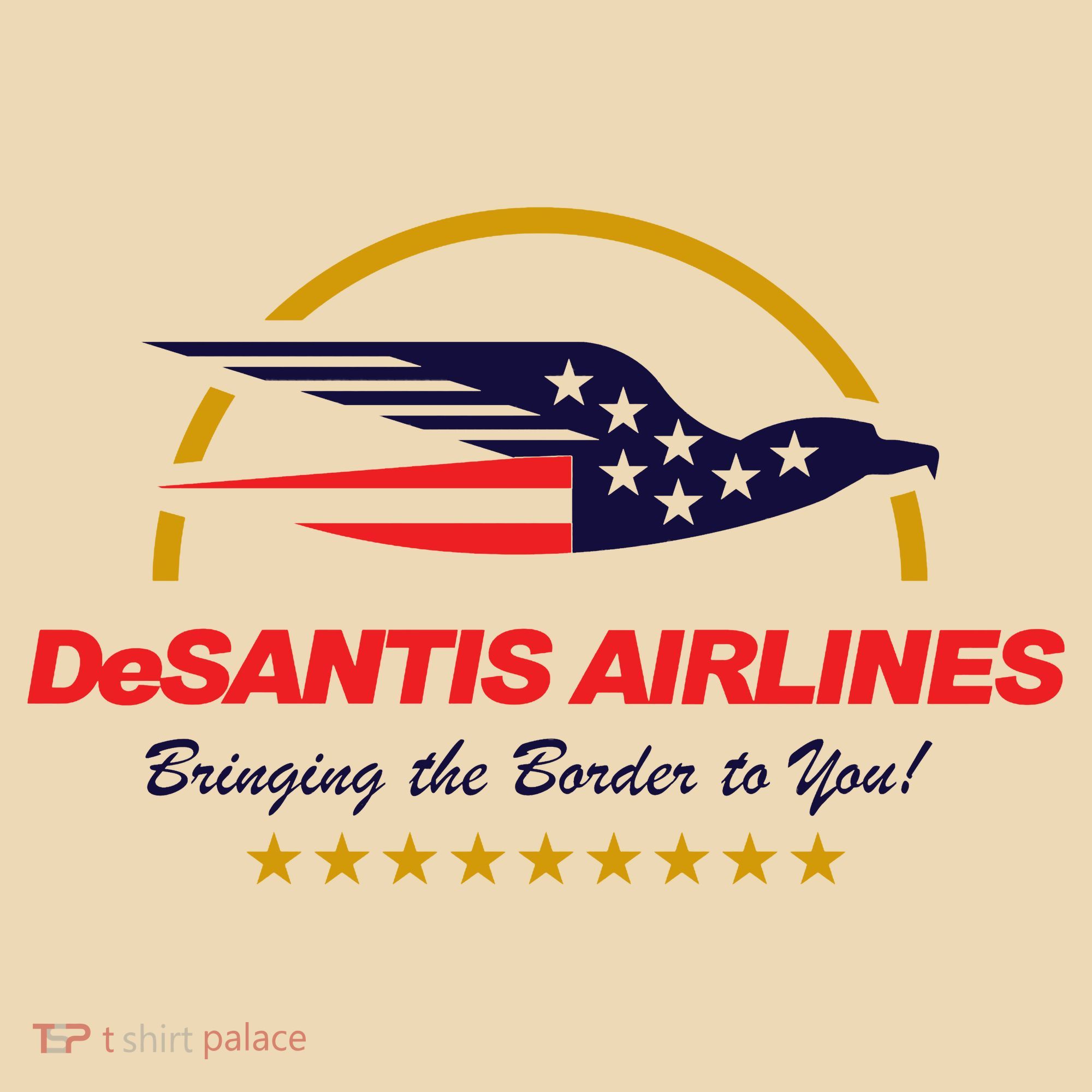 DeSantis Airlines Bringing The Border To You Funny Tote Bag