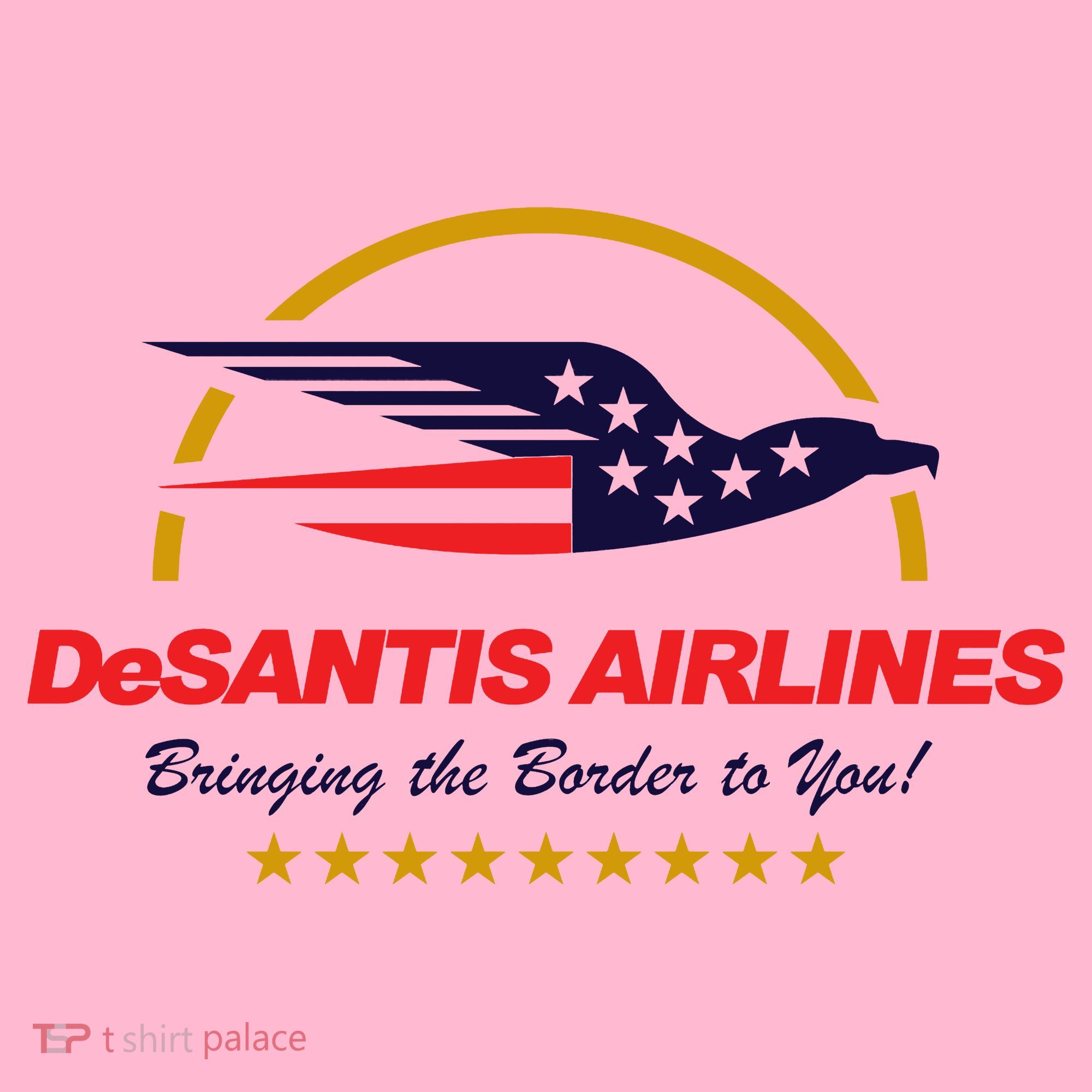 DeSantis Airlines Bringing The Border To You Funny Coaster