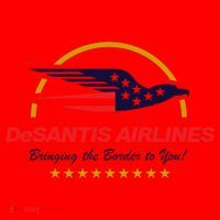 DeSantis Airlines Bringing The Border To You Funny Santa Hat thumb 1