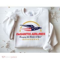 DeSantis Airlines Bringing The Border To You Funny Sweatshirt thumb 2
