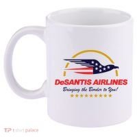 DeSantis Airlines Bringing The Border To You Funny 11oz C Handle Ceramic Mug thumb 2
