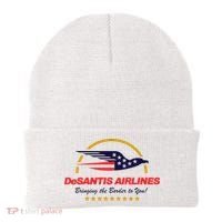 DeSantis Airlines Bringing The Border To You Funny Beanie thumb 0