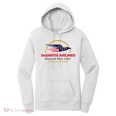 DeSantis Airlines Bringing The Border To You Funny Women's Hoodie