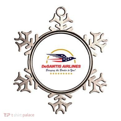 DeSantis Airlines Bringing The Border To You Funny Ornament