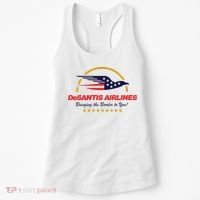 DeSantis Airlines Bringing The Border To You Funny Women's Tank Top thumb 0