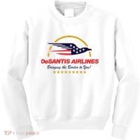 DeSantis Airlines Bringing The Border To You Funny Kids Sweatshirt thumb 0