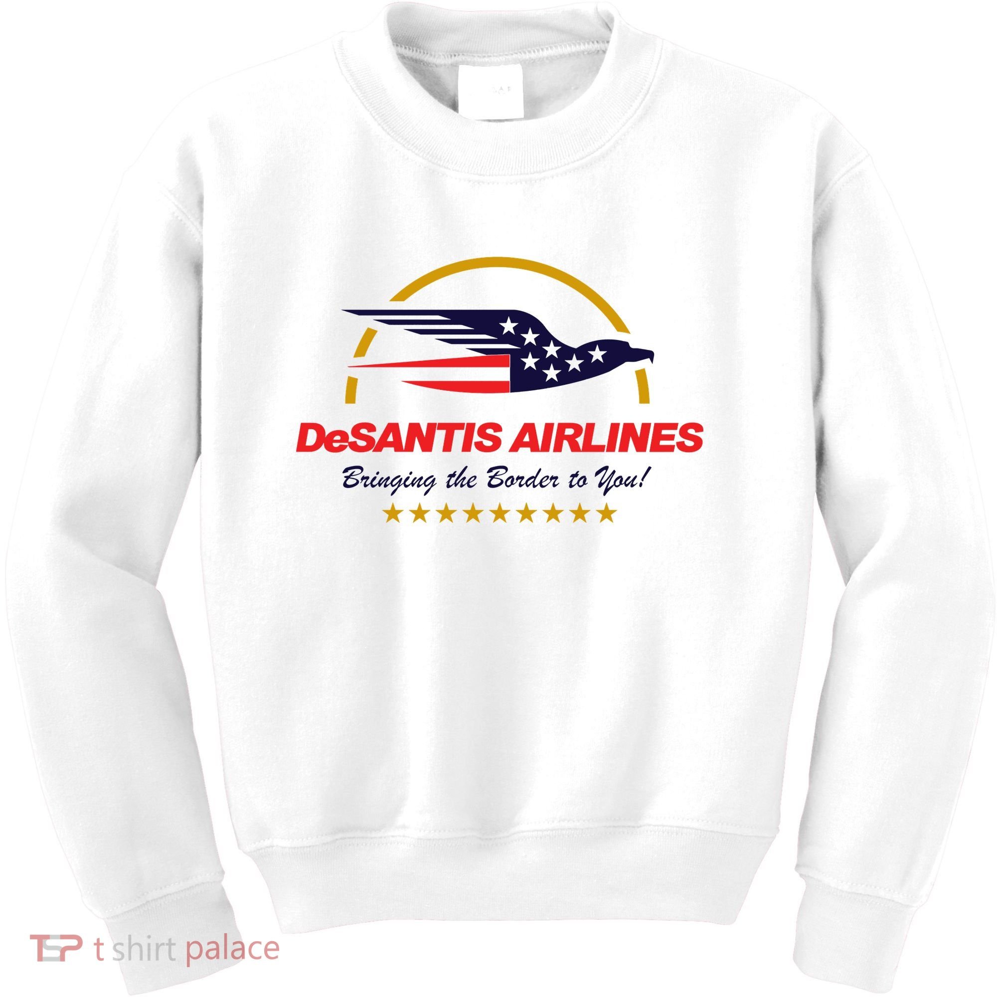 DeSantis Airlines Bringing The Border To You Funny Kids Sweatshirt