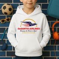 DeSantis Airlines Bringing The Border To You Funny Kids Hoodie thumb 2