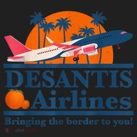 DeSantis Airlines Bringing The Border To You DeSantis 2024 Women's Sweatshirt thumb 2