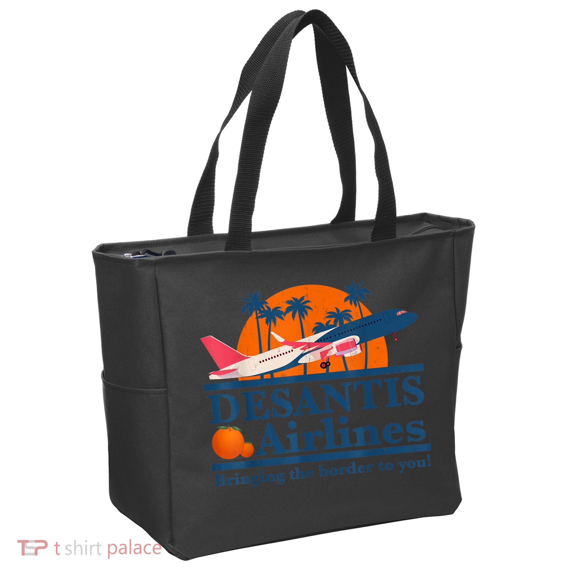 DeSantis Airlines Bringing The Border To You DeSantis 2024 Tote Bag