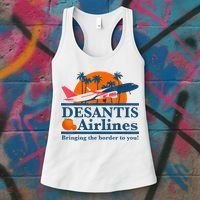 DeSantis Airlines Bringing The Border To You DeSantis 2024 Women's Tank Top thumb 3