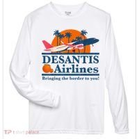 DeSantis Airlines Bringing The Border To You DeSantis 2024 Zone Performance Long-Sleeve T-Shirt thumb 0